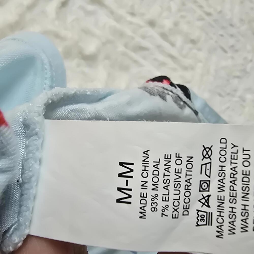 Kate Spade Women's Light Blue Printed Pajama Shirt - Picture 5 of 7